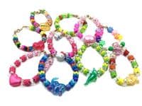 Childs ZigZag & Glass Bead Bracelet RED BIRD 5½