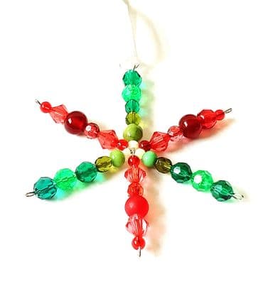 Christmas SNOWFLAKE Hanging Ornament 3