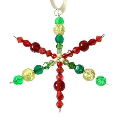 Christmas SNOWFLAKE Hanging Ornament 3
