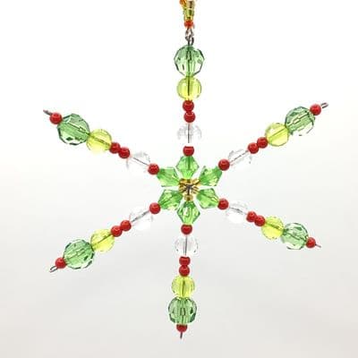 Christmas SNOWFLAKE Hanging Ornament 4