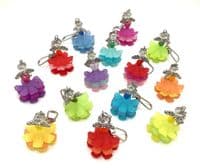 FLAMENCO LADY Lucite Flowers KEYRING 4