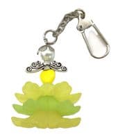FLAMENCO LADY Lucite Flowers KEYRING 4