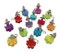 FLAMENCO LADY Lucite Flowers KEYRING 4