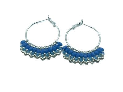 Florence Earrings - EAR0027 Azzurro Blue