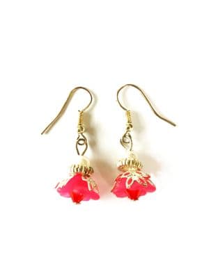 Flower Earrings Pink  EAR0016