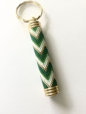 G/P Delica Beaded Needle/Emergency Case Keyring FLORENTINE DEL0026