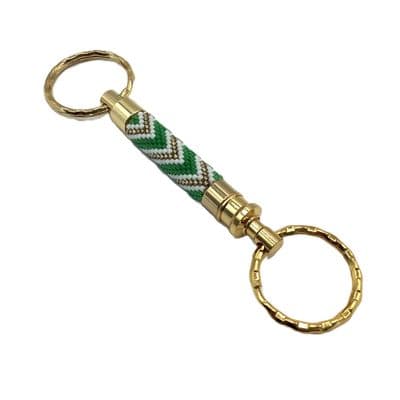 G/P  Secret Compartment Double Keyring GREEN DEL0005