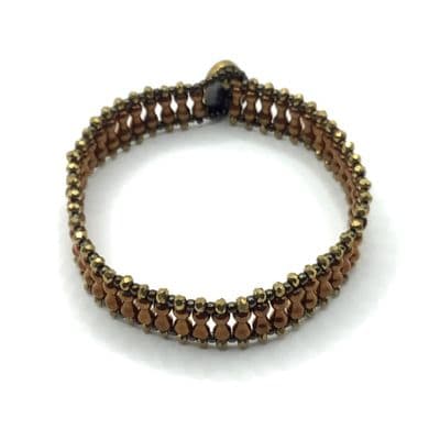 HOURGLASS Hand Beaded Bracelet 7½