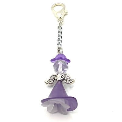 Lady Keyring Purple/White 4