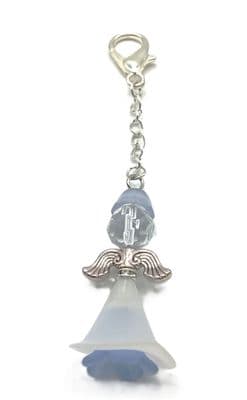 Lady Keyring White/Blue 4