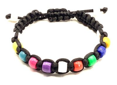 Macrame Silk Cord 11 Beads Bracelet  One Size MNBR0019