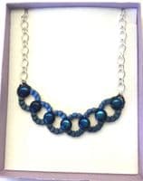 NIB-BIT & Candy Necklace Blue Coloured 19