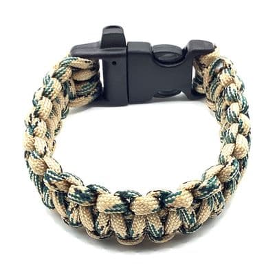 Paracord Bracelet WHISTLE CLIP 7½-8