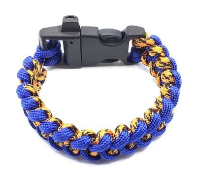 Paracord Bracelet WHISTLE CLIP 7½-8