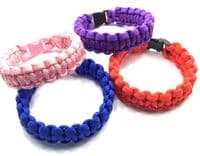 Paracord Cobra Bracelet Blue 8½