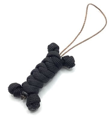 Paracord Dog Bone Zip Pull 4½