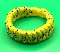 Paracord Fishtail Bracelet Yellow 6
