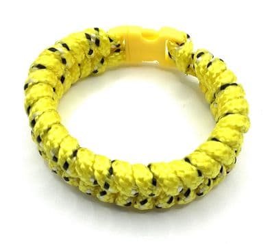 Paracord Fishtail Bracelet Yellow 6
