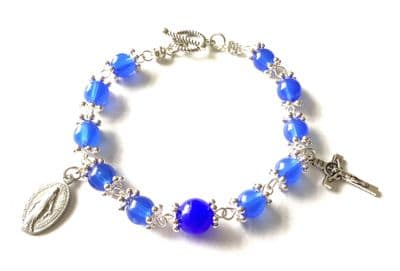 Rosary Bracelet Blue 8