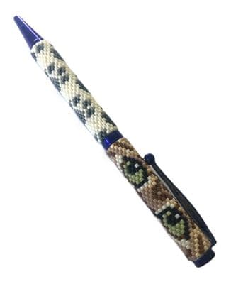 Slimline Roller Blue Pen - Tiffy-Tabby Cats Eyes  PEN0007