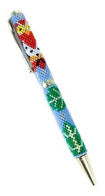 Slimline Roller Pen G/P - White Owl PEN0023