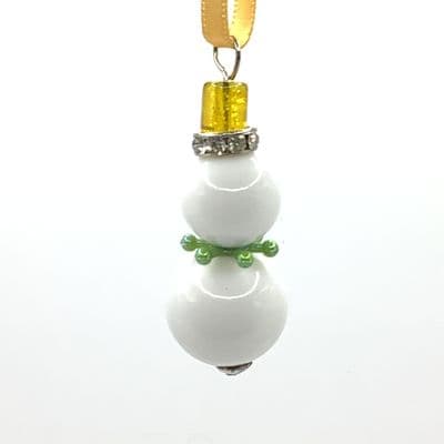 Snowman Christmas Hanging Ornament 1½