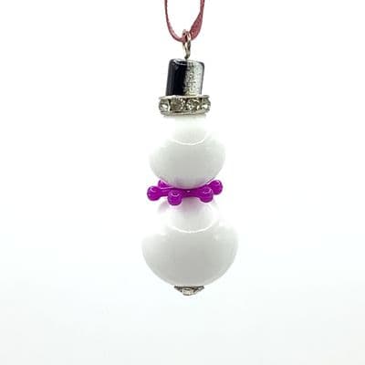 Snowman Christmas Hanging Ornament 1¾