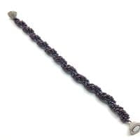 Spiral Staircase Purple Bracelet  7½