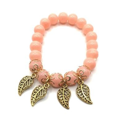 Stretch Bohemia Salmon Bracelet   STRBR0053