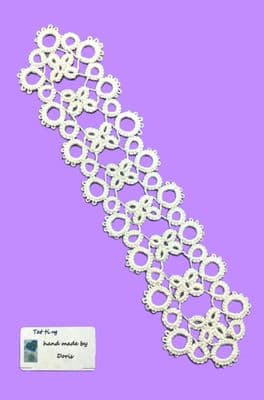 Tatted Flower Bookmark  8