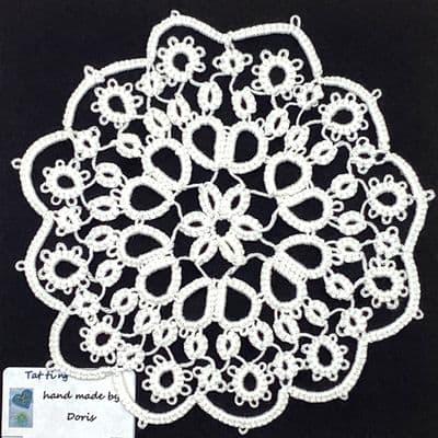 Winters' Day Snowflake Doily 5