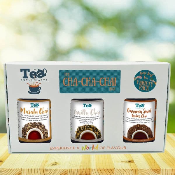 Cha Cha Chai Tea Gift Set - Loose Leaf Selection Box from the Tea Enthusiasts