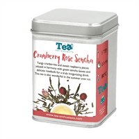 Cranberry Rose Sencha loose Leaf Green Tea