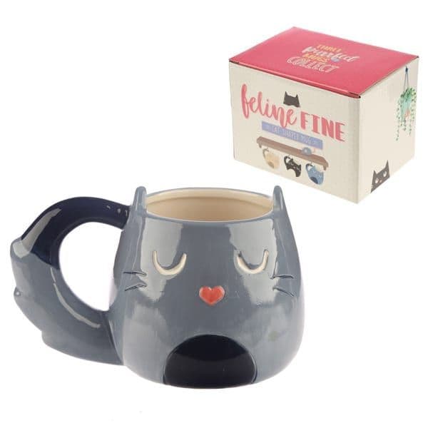 Grey Kitty Cat mug