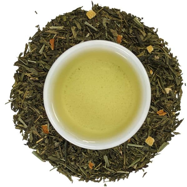 Lemon Sencha loose leaf wellness tea