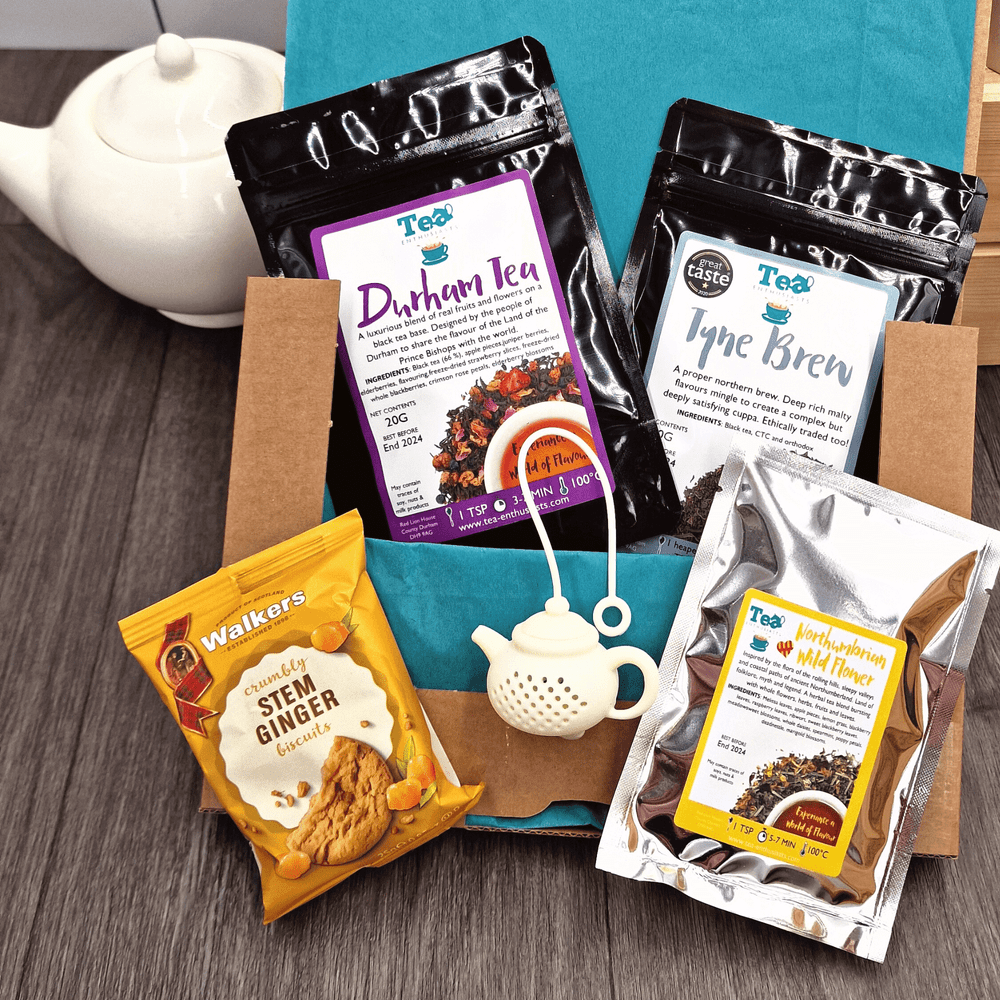 Local Heroes Loose Leaf Tea & Biscuits Letterbox Gift Set