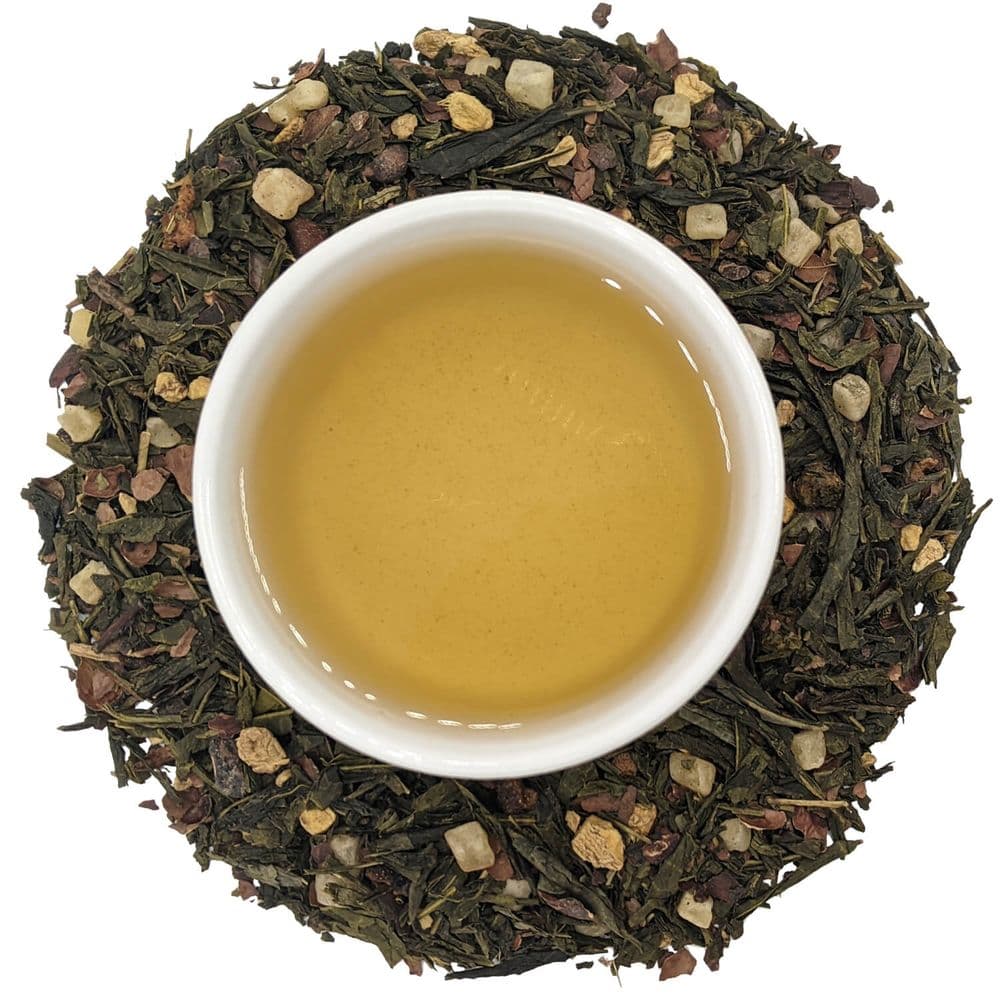 Pear and Chocolate Torte Green Tea