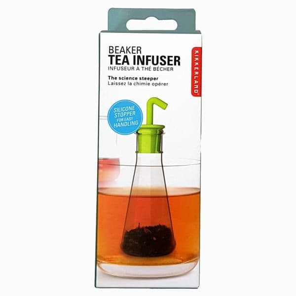 Science beaker tea infuser