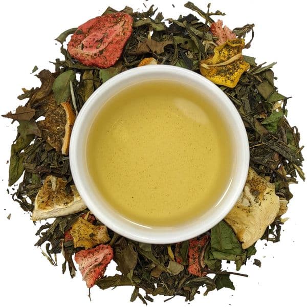 Strawberry and Pineapple Passion Green and White Loose Leaf Tea