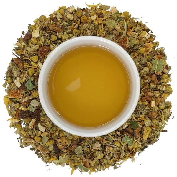 TranquiliTea herbal loose leaf tea with chamomile