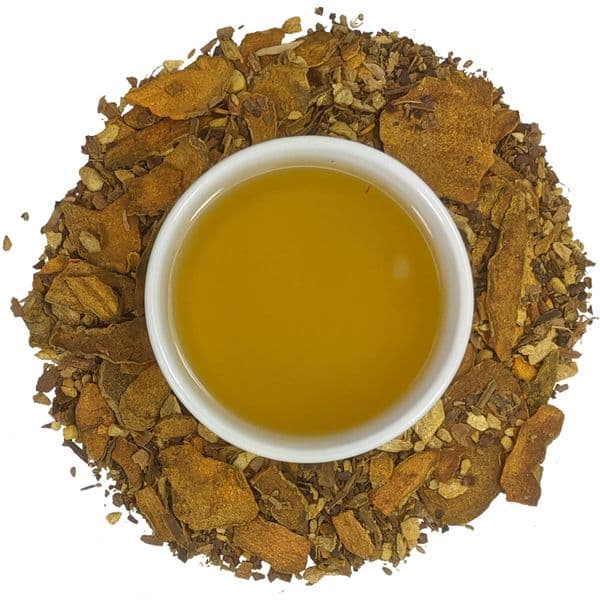 Turmeric Zinger loose leaf herbal tea chai
