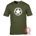US Army star WW2 military armour T-shirt World of war Tanks RC airsoft heng long