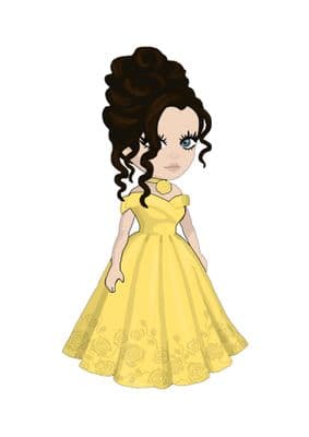 Belle Cartoon Drawing