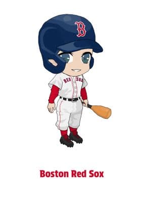 Boston Baseball Cartoon Drawing