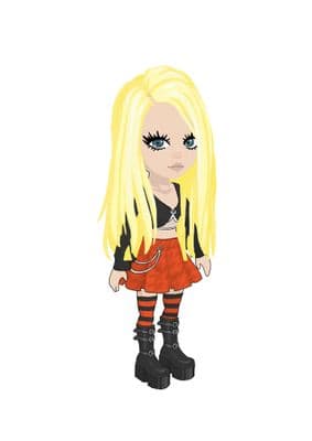 Halloween Girl Cartoon Drawing