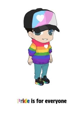 Pride Boy Cartoon Drawing 1