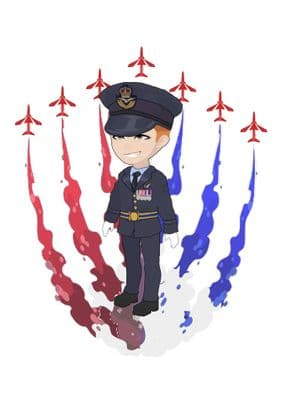 RAF Cartoon Drawing