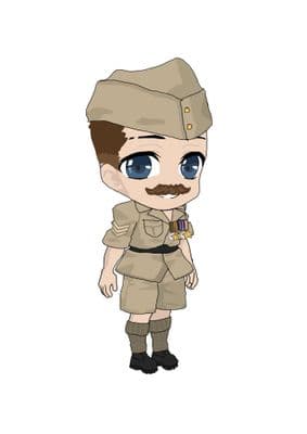 WW2 Army Soldier Cartoon Drawing