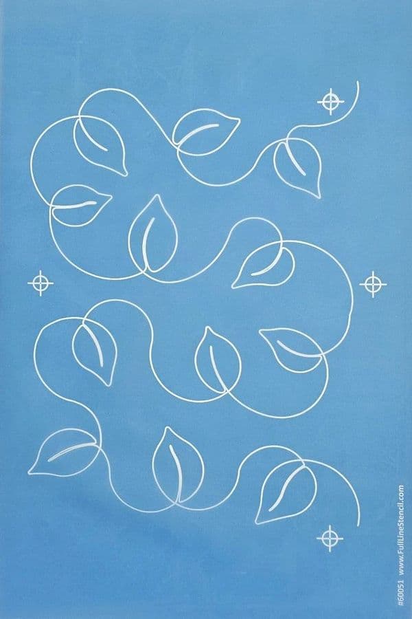 Aspen Leaves Stencil