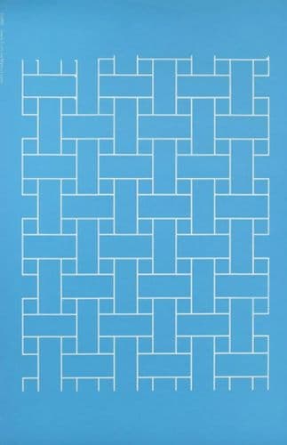 Basket Weave Intersecting Strips Stencil